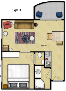 Map of Romantic Suite Type R