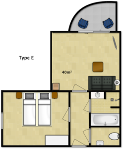 tweepersoonskamer E